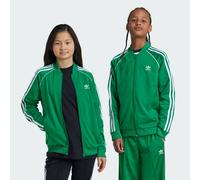 adidas Originals Kids Unisex Adicolor SST Track Top - Green Recycled Material - Size 11-12Y