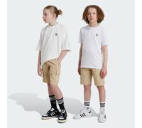 ADIDAS Originals Kids Unisex Cargo Shorts - Beige Recycled Material - Size 11-12Y