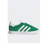 adidas Originals Kids Unisex Gazelle Trainers, Green/Ftwr White/Gold Met., Size 11 Younger Green/Ftwr White/Gold Met.