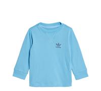 ADIDAS Originals Kids Unisex Long Sleeve Tee - Blue Cotton - Size 12-18M