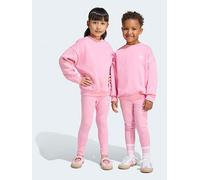 Adidas Originals Oversized Crew Leggings Set Pink 5-6 Years Boys,Girls
