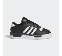 adidas Originals Kids Unisex Rivalry Low Shoes - Black/White Leather - Size UK 11.5 Kids