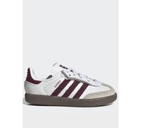 adidas Originals Kids Unisex Samba Og Elastic Trainers, White, Size 4 Younger White