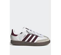 Adidas Originals Samba Og Comfort Closure Elastic Lace Trainers White EU 23 Kids