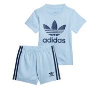 adidas Originals Kids Unisex Shorts Tee Set - Blue Cotton - Size 3-6M