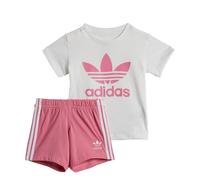 adidas Originals Kids Unisex Shorts Tee Set - Blush Cotton - Size 6-9M