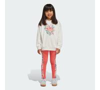 adidas Originals Kids Unisex x Liberty London Crew Leggings Set - White - Size 4-5Y