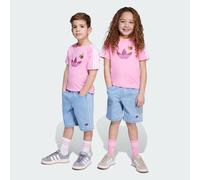 adidas Originals Kids Unisex x Minecraft Tee and Short Set - Pink Cotton - Size 5-6Y