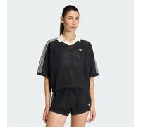 Adidas Originals Knitted Crochet Loose Fit Polo Top ‘Black’ - Size Small (S)