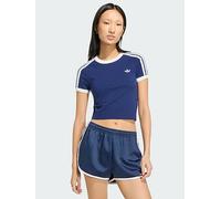 adidas Originals Knitted Tee, Dark Blue, Size 2Xs, Women Dark Blue