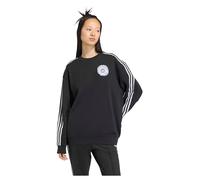 Adidas Originals Lace Branding Crew Sweatshirt Black S Woman