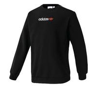 adidas originals Linear Crew logo Printing Casual Sports Black FT9281 S