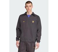 adidas Originals Manchester United Terrace Icons Drill Top, Black, Size 2Xl, Men Black