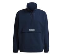 adidas ORIGINALS MEN'S 1/4 ZIP TRACK TOP JACKET NAVY RETRO SMART CASUAL NEW BNWT