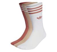 ADIDAS Originals Mens 3 Pack of Solid Crew Socks in White - Size 8.5-10 (UK Shoe)