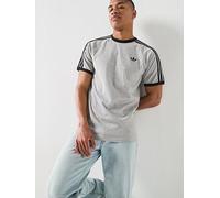 adidas Originals Men's 3-Stripes T-Shirt, Medium Grey Heather, Size L, Men Medium Grey Heather