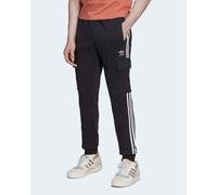 adidas Originals Mens Adicolor 3-Stripes Cargo Slim Pants - Black Cotton - Size X-Large
