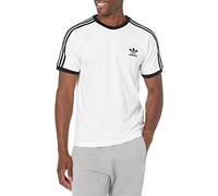 adidas Originals Men's Adicolor 3-Stripes Tee Shirt, White/Black, XXL