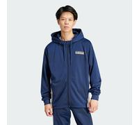 ADIDAS Originals Mens Adicolor Adibreak Full-Zip Hoodie - Blue Recycled Material - Size X-Small