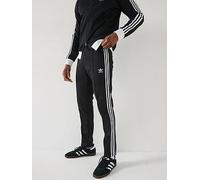 adidas Originals Mens Adicolor Beckenbauer Classic Track Pants, Black/White, Size S, Men Black/White