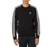 adidas Originals Men's Adicolor Classics 3-Stripes Crew, Black, M
