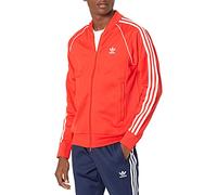 adidas Originals Men's Adicolor Classics Primeblue SST Track Jacket, Red/White, XL