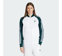 adidas Originals Mens Adicolor Classics SST Track Jacket - White/Green Recycled Material - Size 4XL