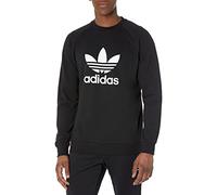 adidas Originals Men's Adicolor Classics Trefoil Crewneck, Black, XL