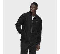 adidas Originals Mens Adicolor Classics Trefoil Teddy Fleece Jacket - Black Recycled Material - Size Medium