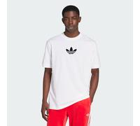 ADIDAS Originals Mens Adicolor Loose 2000s Cali Tee - White & Black - Size Small