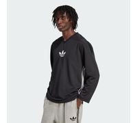 ADIDAS Originals Mens Adicolor Mesh Long Sleeve - Black/White - Size Small