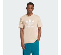 adidas Originals Mens Adicolor Trefoil Tee - Beige Cotton - Size X-Small