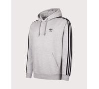 adidas Originals Mens Adicolour 3 Stripes Hoodie - Colour: JY1376 Medium Grey Heather/Black - Size: XXL