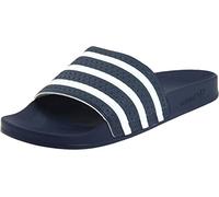 adidas Originals Men's Adilette Slide Sandal, Blue/White/Blue, 10.5 UK