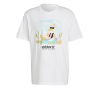 ADIDAS Originals Mens Adventure Graphic Tee - White - Size X-Large