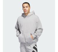 adidas Originals Mens Anthony Edwards Seasonal Graphic Hoodie - Light Grey Cotton - Size 3XL