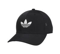 adidas Originals Men's Beacon Structured Precurve Snapback Cap, Black/White 2, One Size