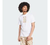 adidas Originals Mens Camo Label Tee - White Cotton - Size X-Small