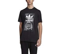 adidas Originals Men's Camouflage Tongue Label Graphic Tee, Multi/Carbon, Large
