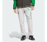 ADIDAS Originals Mens Celtic FC St. Patrick's Day Pants - Light Grey Cotton - Size Medium