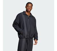 adidas Originals Mens Fashion Seersucker Firebird Track Top - Black Lace - Size Small