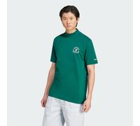 adidas Originals Mens Graphic Tee - Forest Green Cotton - Size Medium