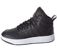 adidas Originals Men's Hoops 3.0 Mid Winterized Sneaker, Black/Black/White, 11 UK
