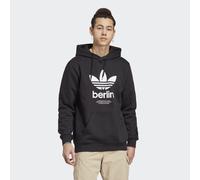 adidas Originals Mens Icone Berlin City Hoodie - Black Cotton - Size X-Small