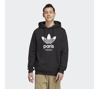 adidas Originals Mens Icone Paris City Hoodie - Black Cotton - Size X-Small
