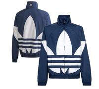 adidas Originals Men's Jacket (Size M) Blue Large Logo Zip Jacket - New