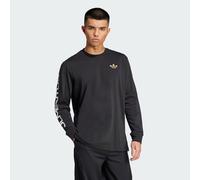 adidas Originals Mens Juventus Long Sleeve Graphic Tee - Black Cotton - Size Medium
