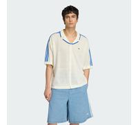 ADIDAS Originals Mens KNITTED RESORT SHIRT - Off-White - Size Medium