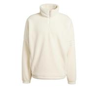 adidas ORIGINALS MEN'S NEUCLASSICS POLAR FLEECE HALF ZIP WHITE COMFY WARM RETRO