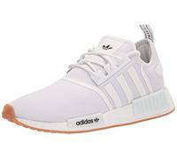 adidas Originals Men's NMD_R1 Primeblue Sneaker, White/White/Gum, 8.5